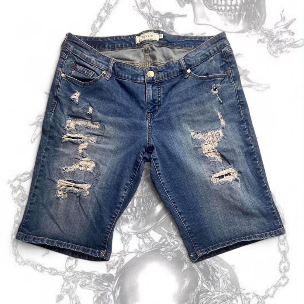 Torrid blue denim shorts